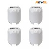 RHOX Golf Cart Center Caps, 4 Pack of Gloss White