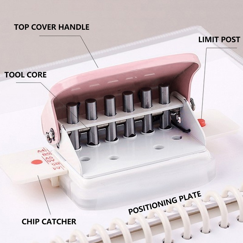 Manual Binding Machines Multipurpose 6 Holes Cinch Book Binding Machine