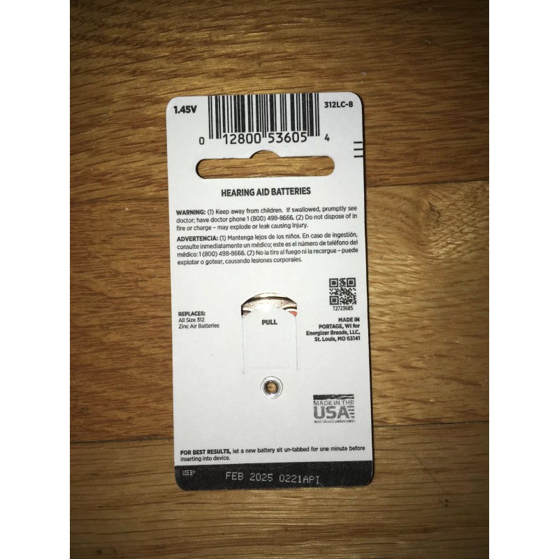 Rayovac 312 Hear Aid Battaries