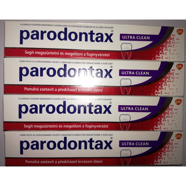Parodontax 4 x Toothpaste Ultra Clean - 75 ml