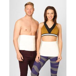 BeFit24 - Nierenwärmer für Herren und Damen (mit Angora- & Merinoschaf-wolle) - Nierengurt als Schutz vor Fahrtwind - Rückenwärmer mit Massage-Effekt und wohlige Wärme für den Rücken - Größe 1