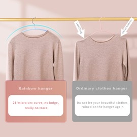 MOPALL Clothes Hanger 14 Pack, Sweater Hangers No Shoulder Bump, 16.5 inch Wide Heavy Duty Coat Hangers for Closet, Non Slip PVC-Coating Metal Hangers for Sweaters,Suits,Dresses,Jackets,Pants,Shirt