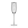 Mikasa Cheers Set of 4 Platinum Rim Champagne Flutes, 8