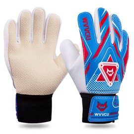 WVVOU Goalkeeper Gloves Children and Teenagers, Football Goalkeeper Gloves, Football Gloves, Double Protection, Portability, Super Hold