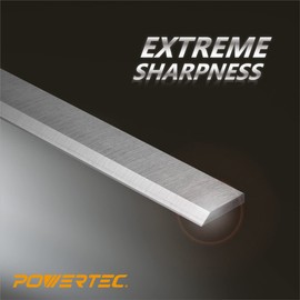 POWERTEC 8 Inch Jointer Blades for Delta DJ-20, 37-365X, 37-350A, 37-380, 37-877, 37-680, 37-680X, 37-350 Jointer, Replacement for 37-355 Jointer Knives, Set of 3 (148070)