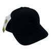 John Deere Solid Black 6-Panel Adjustable Snapback Hat with Embroidered