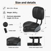 Wide Bike Seat with Adjustable Backrest for Comfortable Riding –