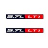Pair Set LT1 5.7L Engine Emblem 3D Badge Decal NAMEPLATE