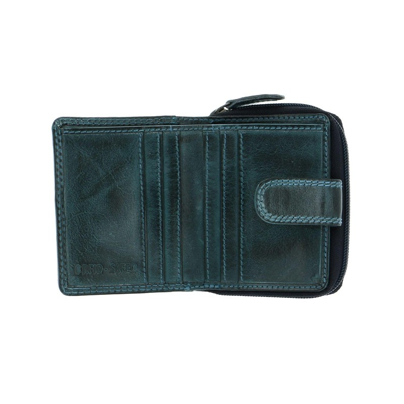 Chiemsee Leather Wallet Petrol, petrol