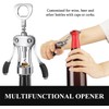 PQCLXUYA Wine Opener Gift Set, Zinc Alloy Premium Wing Corkscrew
