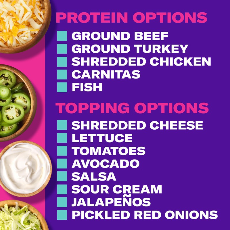 Taco Bell Mild Seasoned Flavor Crunchy Taco Shells, 12 ct,