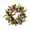 European Simulation Spring Wreath Artificial Flower Lintel Wreath Hanging Decoration