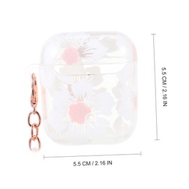 TEHAUX Wireless Earphone Case with Buckle Clear Earbud Shell for Design Durable Protection for Friends and Family