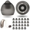 AOOSU Pack of 26 Shields for Hearing Aids, Semi-Open Hearing