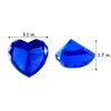 Blue Crystal Diamonds Paper Weights, Heart Shape Real Diamond Glass