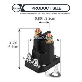 Cnornus Starter Relay Magnetic Switch 12 V for Trombetta 862-1241-211-12 Lawn Mower Snowmobile Golf Carts Lawn Tractors 532192507