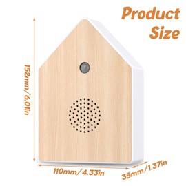Vogelgezwitscher Bewegungsmelder, Vogelgezwitscher Box Toilette Bewegungsmelder Naturgeräusche Box mit Wandhalterung Soundbox Naturgeräuschebox Vogel Gesang für Bad Spa Gäste WC und Entspannung