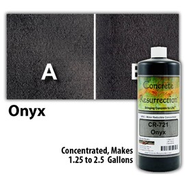 Concrete Resurrection Professional Easy to Apply Water Based Concrete Stain - Onyx