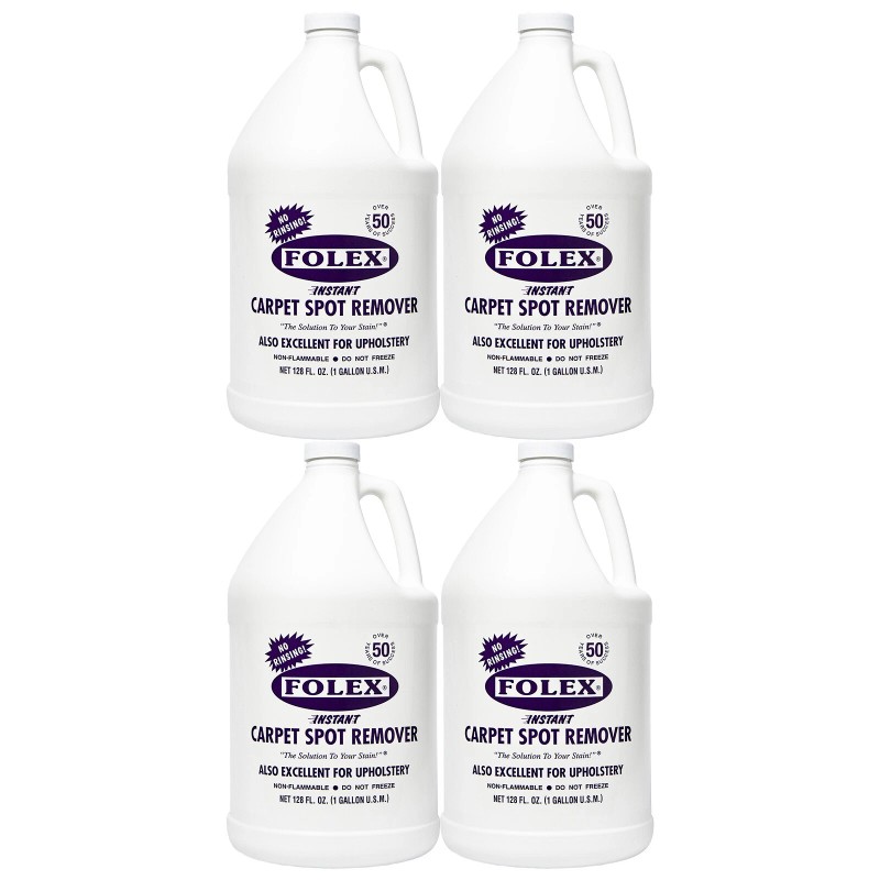 4 Pack Folex Instant Carpet Spot Remover, 128 oz -