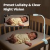 NETVUE Peekababy Baby Camera, Camera & Audio, 4-in-1 Crib Mount,