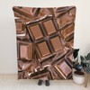 Silky Chocolate 3D Funny Realistic Food Ultra-Soft Throw Blanket 60"x50"