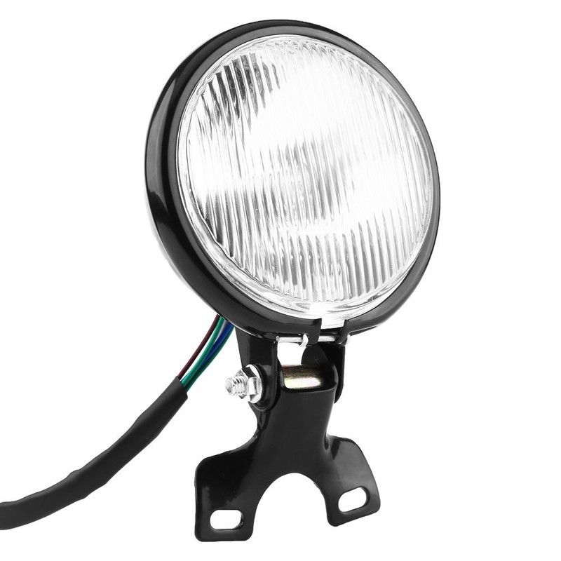 Keesno 5" Round Motorcycle Headlight, Motorbike Headlight 12V Universal Retro