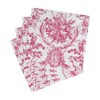 Caspari Romantic Toile Rose Luncheon Napkins - 20 Per Package,