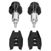 Motorcycle Handlebar Guard Carbon Fiber Style Aluminium Alloy Universal 22mm/0.87inBlack
