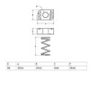 Sourcingmap M8 304 Stainless Steel Long Spring Channel Nuts 5pcs
