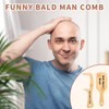 JULEASEL 2PCS Bald Mans Comb, Funniest Gag Gifts for Hair