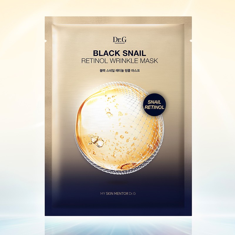 Dr.G Black Snail Retinol Wrinkle Mask 4P (+1P Set) -