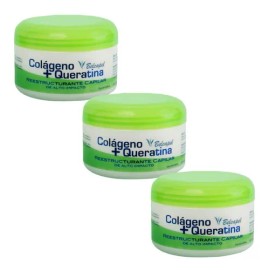 Pack 3 Belcapel Colágeno Queratina Para El Cabello