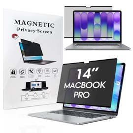 Jovpenx Magnetic Privacy Screen for MacBook Pro 14 inch (2021-2026, M1-M5, Pro, Max), Thin Removable Filter with Reversible Matte/Glossy Side for Coffee Shop