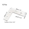 sourcing map Flat Angle Bracket Plate L Shape Repair Joining
