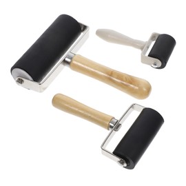 Operitacx 3 Pcs Rubber Ink Rollers Set for Printmaking Painting DIY Crafts Versatile Rollers for Easy Application and Gluing Artistic Projects