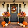 BlueCloudy 16 Bundles Autumn Flowers Artificial Autumnal Silk Faux Flower
