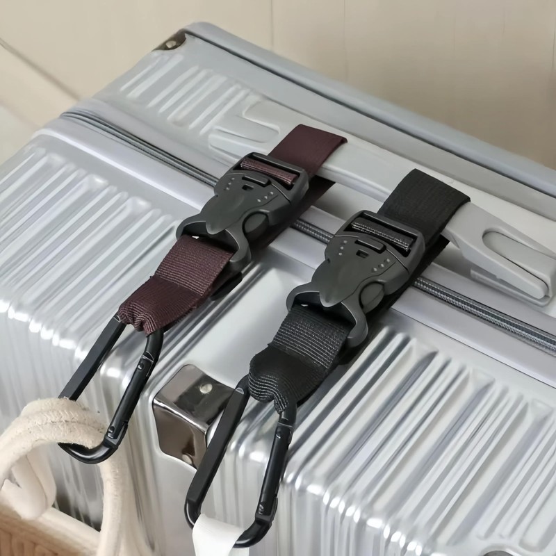 HannaFires 2PCS Luggage Hook Strap – External Suitcase Hook Strap