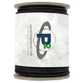 PARACORD PLANET 1/8 Inches X 10'Feet Stretch Bungee cord Black - Elastic Cords, Marine Grade bungee shock String Rope Camping Car automotive Holder String