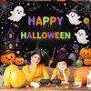 Happy Halloween Backdrop 7x5ft Spooky Ghost Kids Party Photo Banner