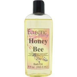 Honey Bee Bath Oil - Scented Body Oil - Relaxing & Moisturizing Bathing Oil - Fragrance Body Oil For Dry & Rough Sensitive Skin - 8 oz
