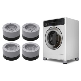 DEWEL Anti-Vibration Rubber for Washing Machine, 3.5 inches (9 cm), Height Adjustment, Set of 4, Bottom Raiser, Joint Legs and Foot Pads, Can be Used Stackable, Refrigerator, Sofa, Table, Kotatsu