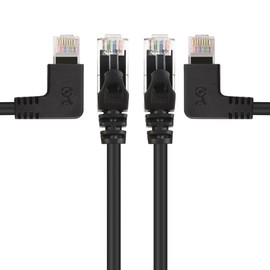 Paquete combinado Cable Matters Cable Ethernet en ángulo recto Cat 6, Cat6 de 90 grados (cable Cat6 en ángulo izquierdo + ángulo recto) 10 pies