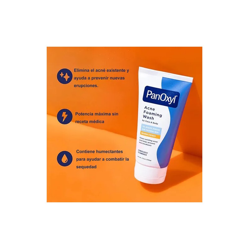 Harmei 2pcs Gel Limpiador Antiacné Panoxyl (156g*2) Benzoyl Peroxide 10%,