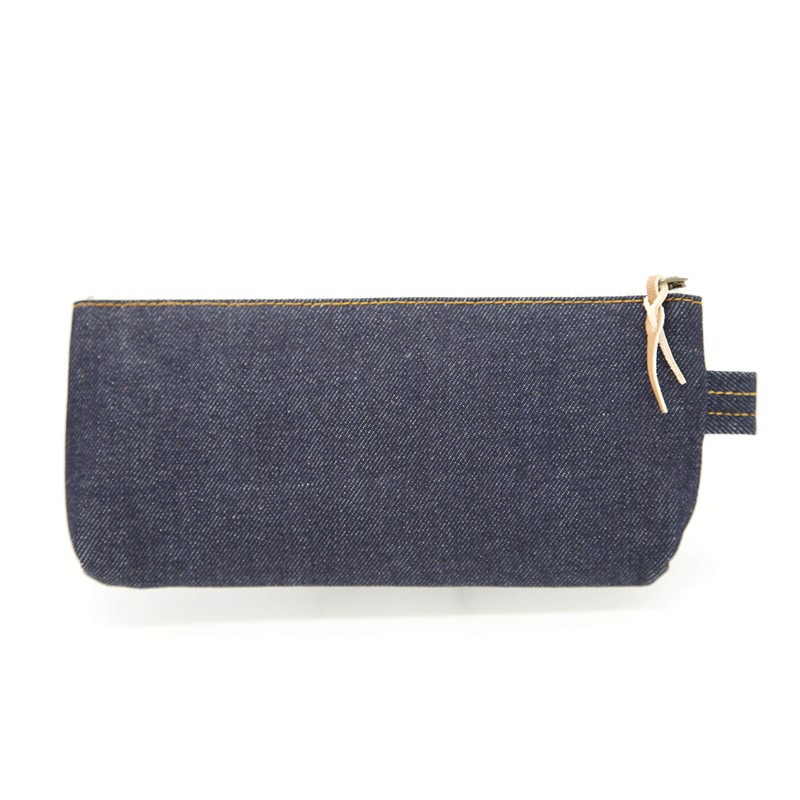 Luddite LDD-GPN-100 Gusset Pencil Case, Okayama Denim