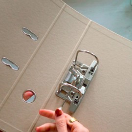 Unipapel Lever Arch File Kraft A4 Recycled Spine 65 mm with Eyelet and Rado Uninature Concept Pink FSC Certified