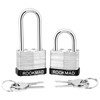 RookMad Keyed Padlocks, Laminated Steel Padlock, Keyed Alike Locks with