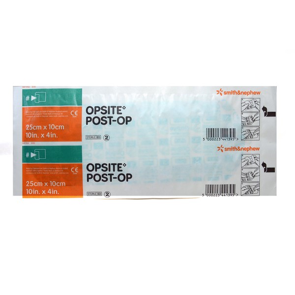 OpSite Post Op Transparent Film Dressing with Pad Rectangle 10 X 4 Inch 3 Tab Delivery Without Label Sterile, 66000714 - Sold by: Pack of One