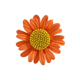 Colorful Daisy Sunflower Brooch Pins - Bohemian Style Flower Lapel Pins Badge Dress Neckline Pin for Women Girls-orange