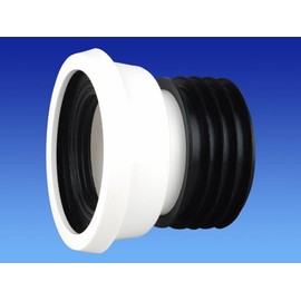 OSMA WC004 Easy-Fit Pan Connector Straight 4" (Standard Four Inch Toilet Outlet) Loo, Bog, Cistern, WC