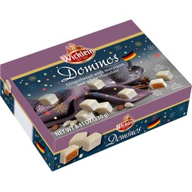 Wicklein White Chocolate Gingerbread Dominos with Marzipan, 8.11oz